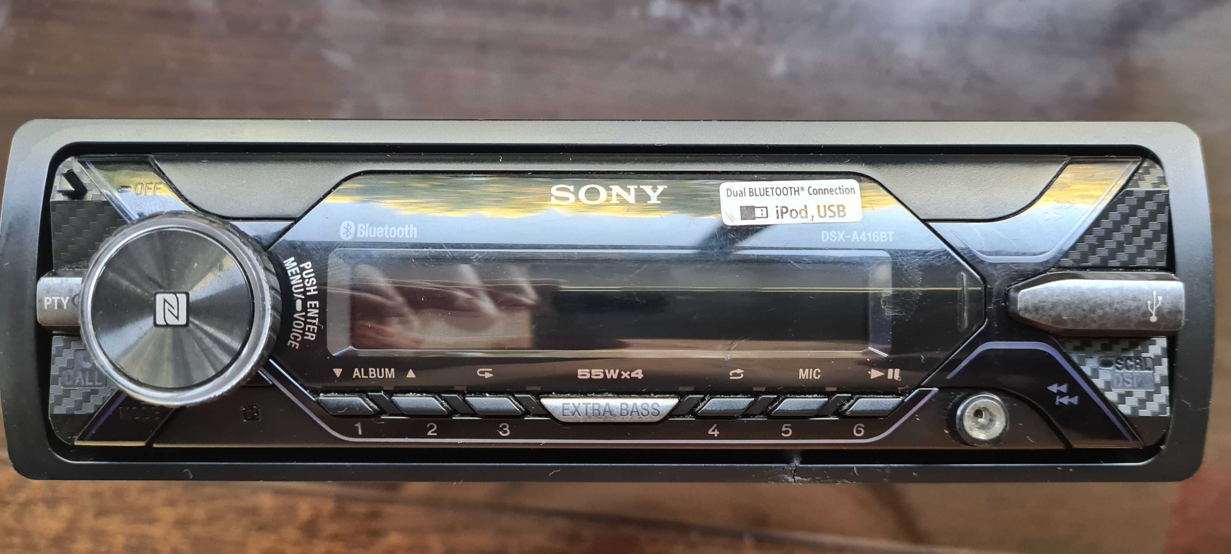 Auto radio auto Sony DSX-A416BT com Bluetooth