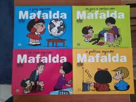 Coleção de 4 livros da "Mafalda" banda desenhada (Quino) como novos