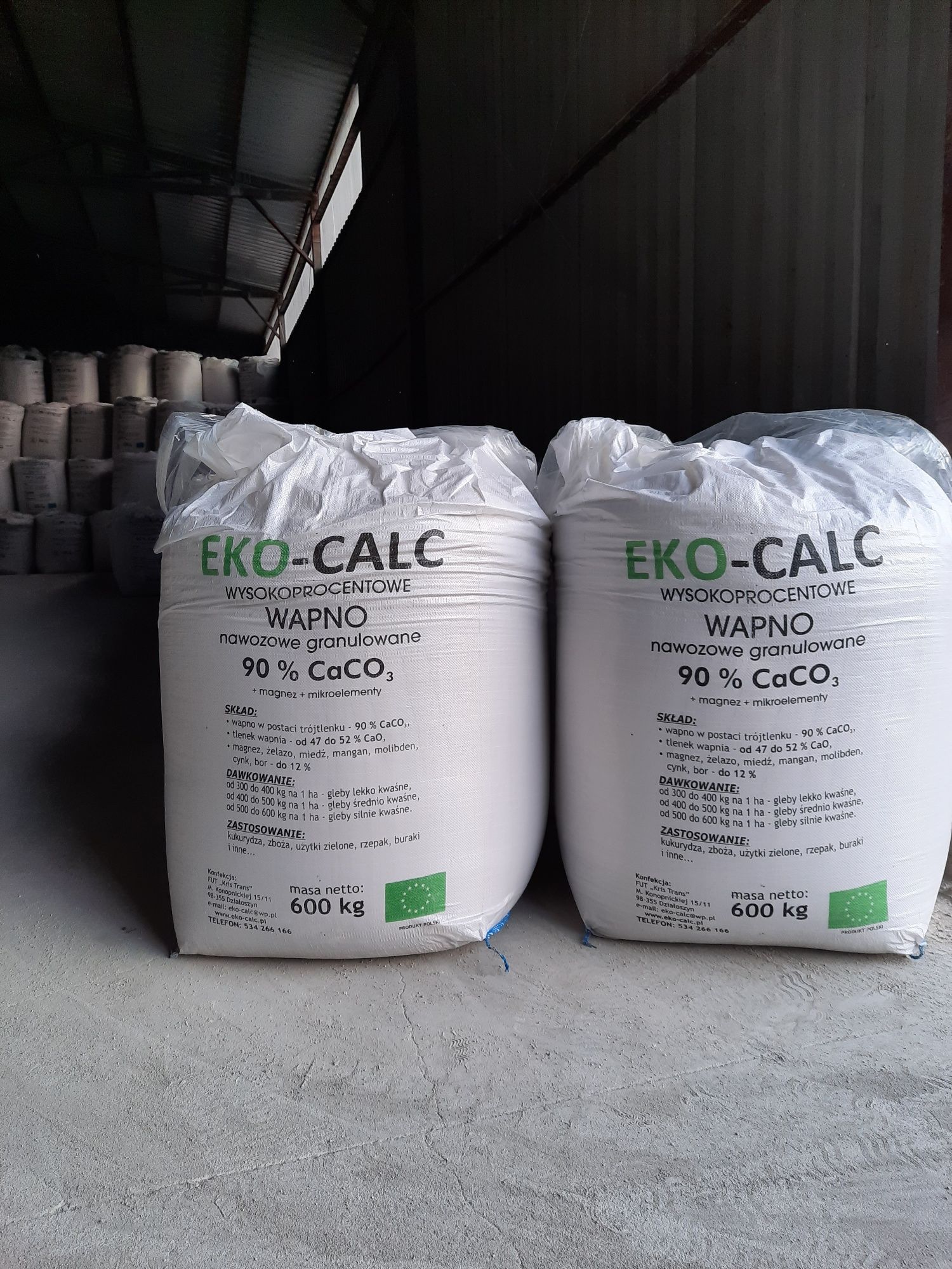 Wapno granulowane, kreda granulowana od producenta