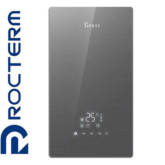 Конденсаційний газовий котел Rocterm Berte Gray 24 кВт wi-fi