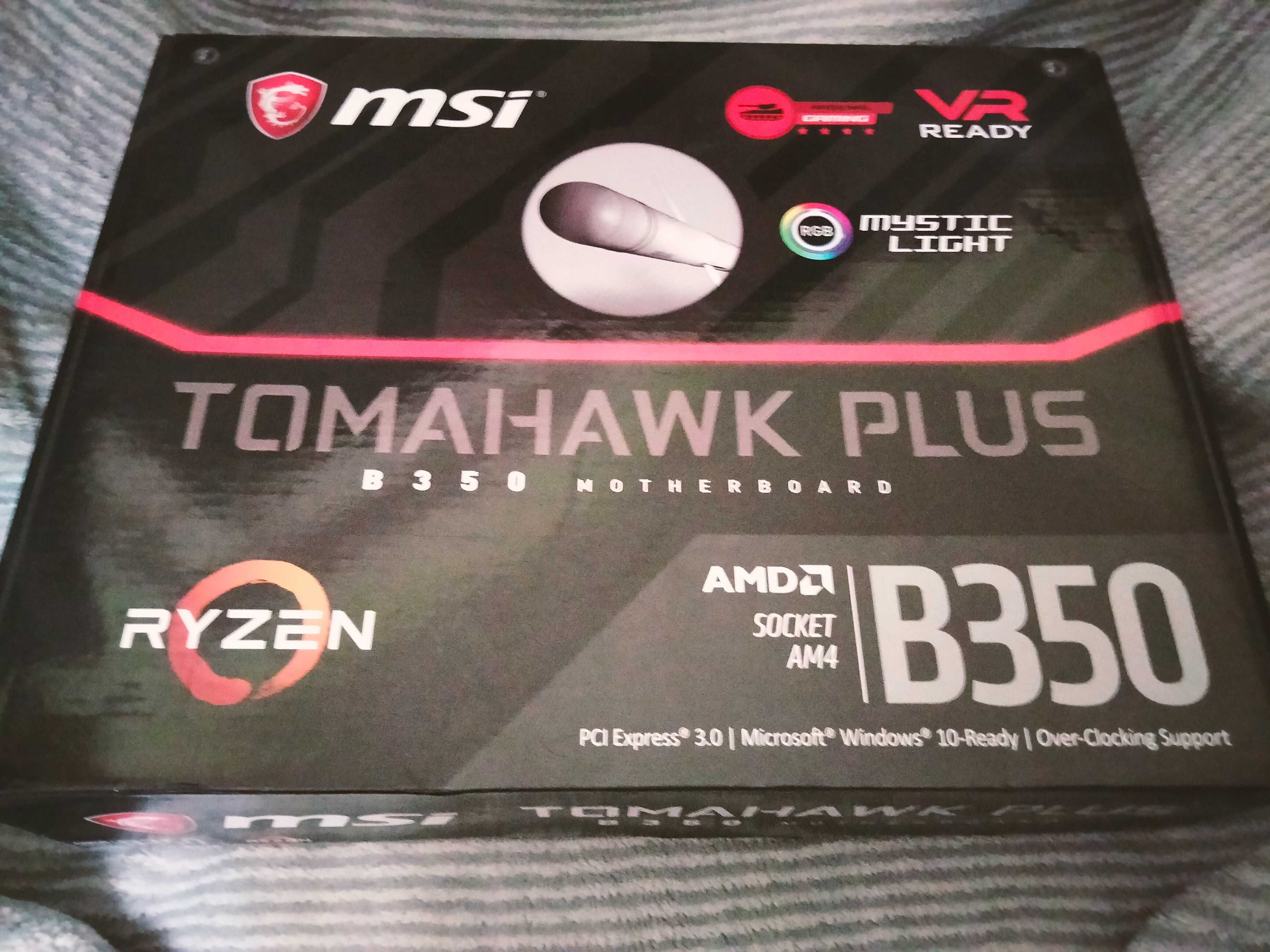 Материнская плата MSI B350 Tomahawk Plus (sAM4, AMD B350, PCI-Ex16)