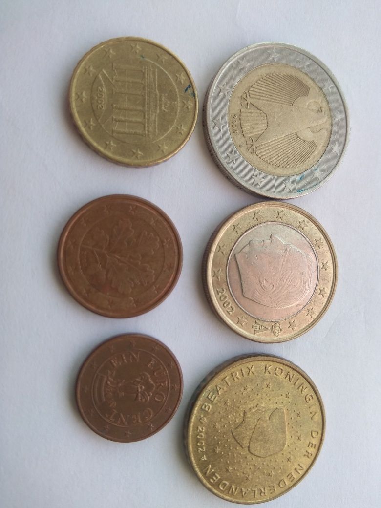 Евро, евроценты, монеты, копейки