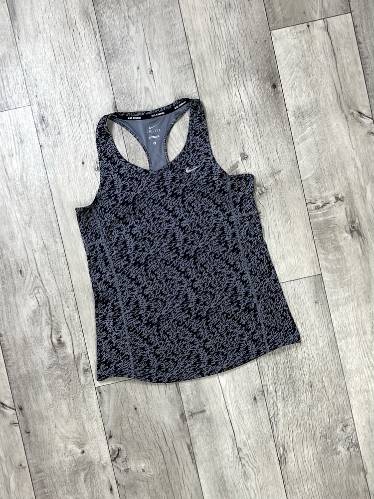 Nike dri-fit running майка L размер женская беговая серая оригинал