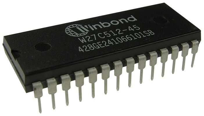 Pamięć EEPROM Winbond W27C512-45, DIL 28