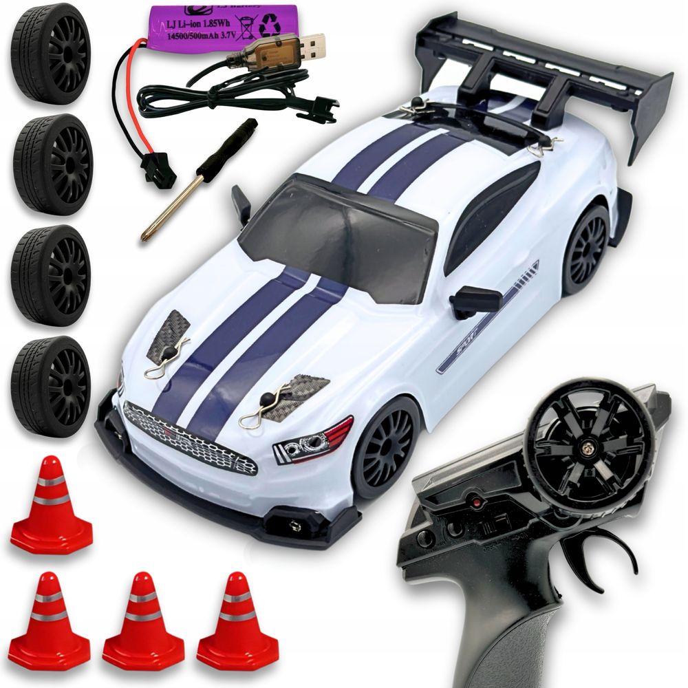 DRIFT Samochód zdalnie sterowany AUTO RC 4x4 PREZENT Mustang na pilot
