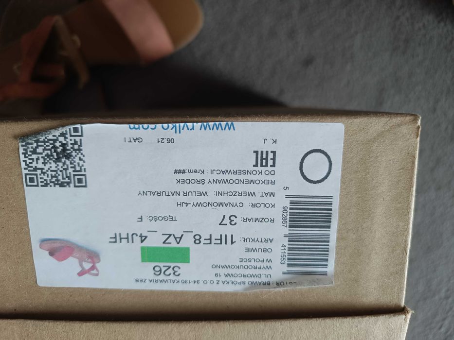 Sandały Ryłko różowe 37