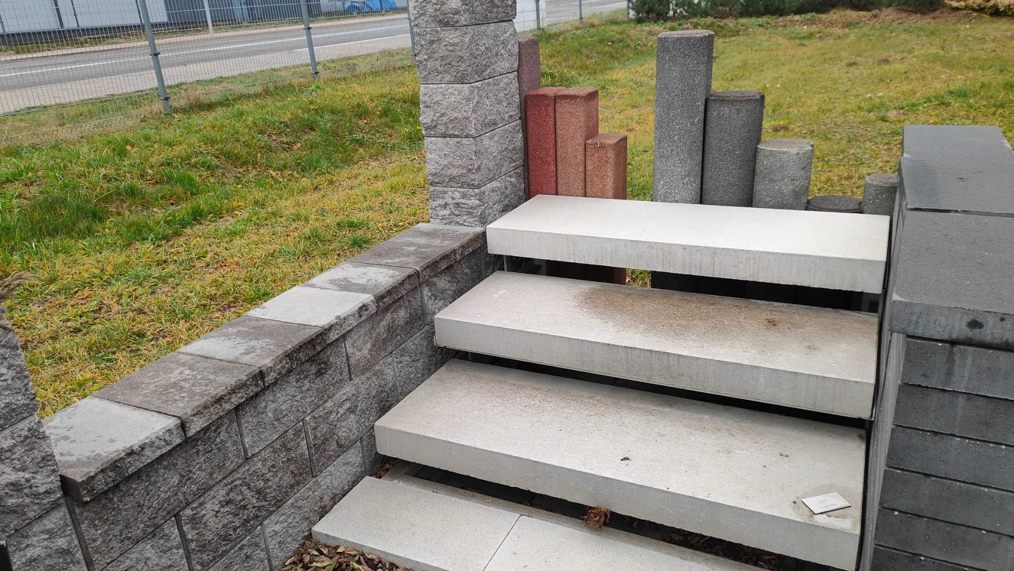 Blat stół grill kuchnia taras palisada kostka brukowa ogrodzenie mur