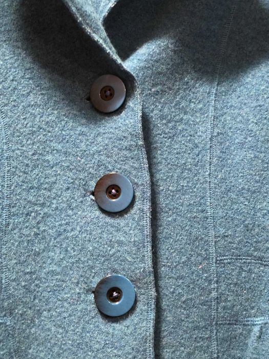 Niebieski żakiet z wełny/filcu Gerry Weber