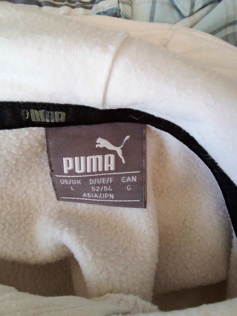 Biała bluza z kapturem Puma