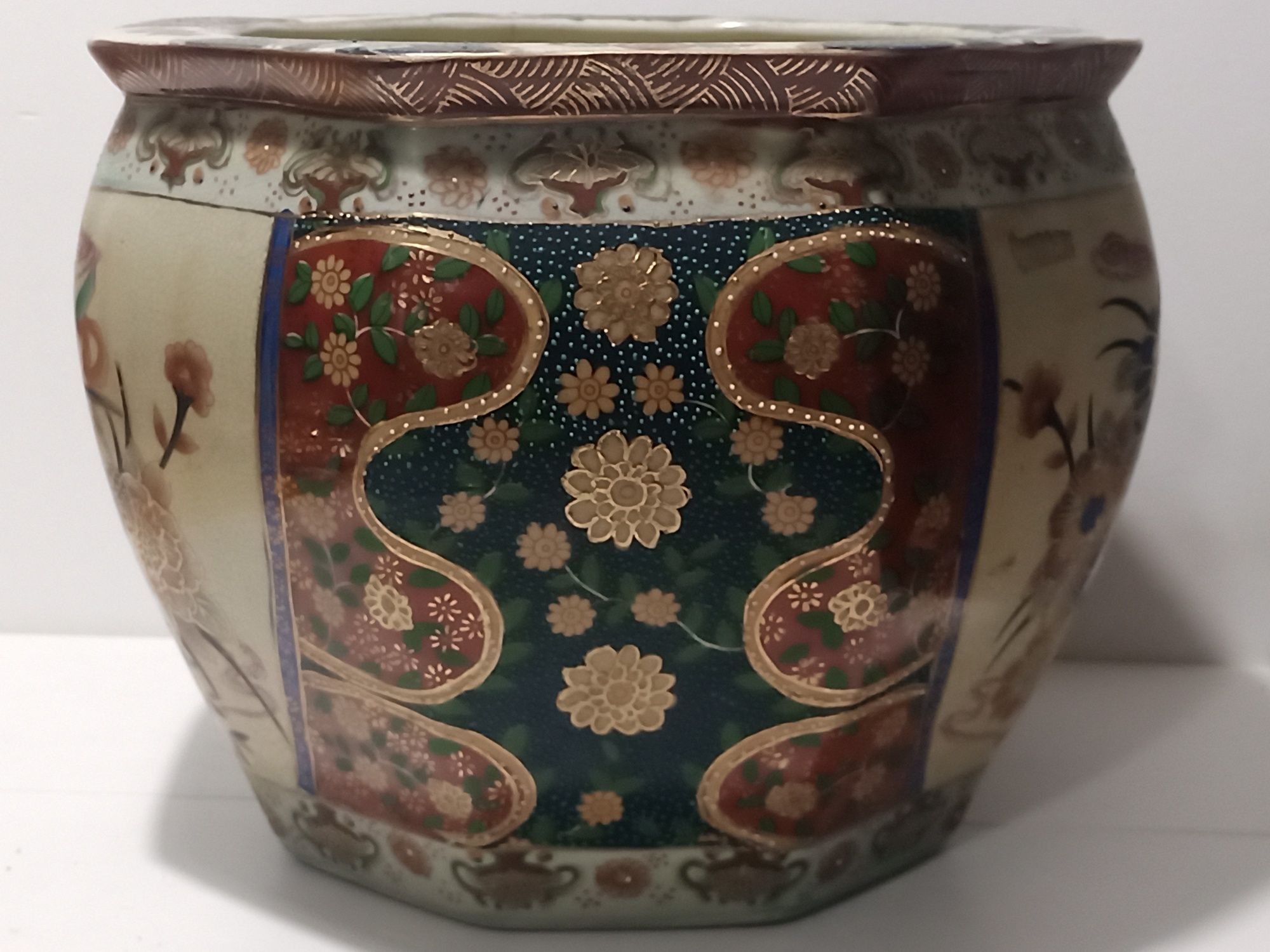 Aquário ou vaso chinês tipo Satsuma