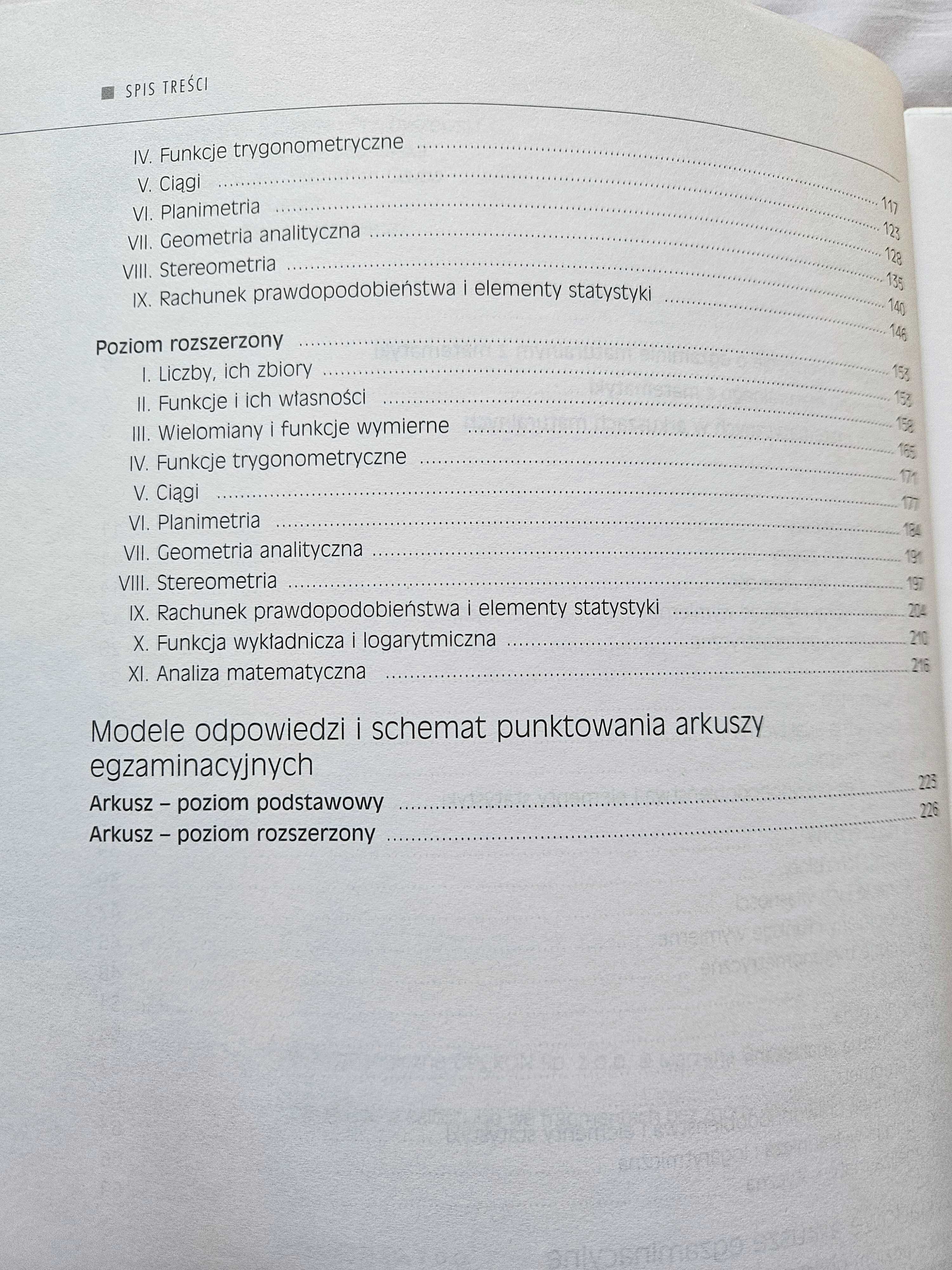 Matematyka testy do matury podst. i rozszerz. Operon i Pazdro