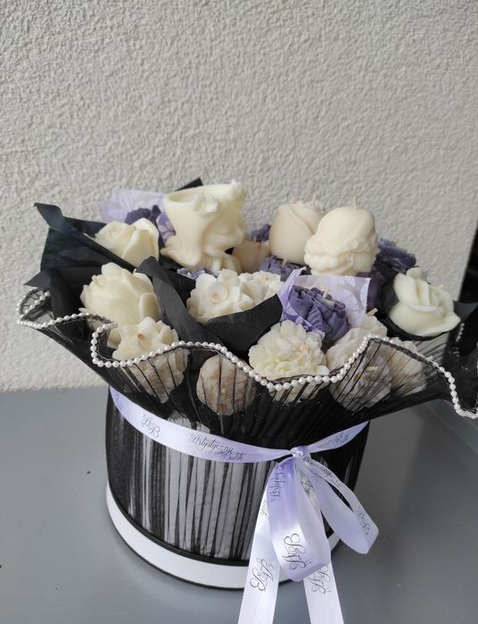 Box duży Glamour Flower box świec sojowych