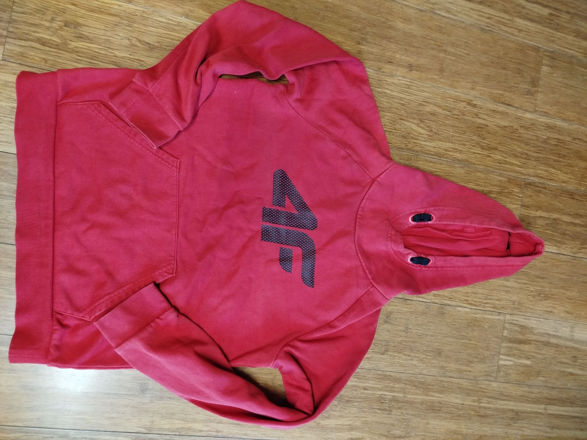 Bluza z kapturem czerwona 4F 158