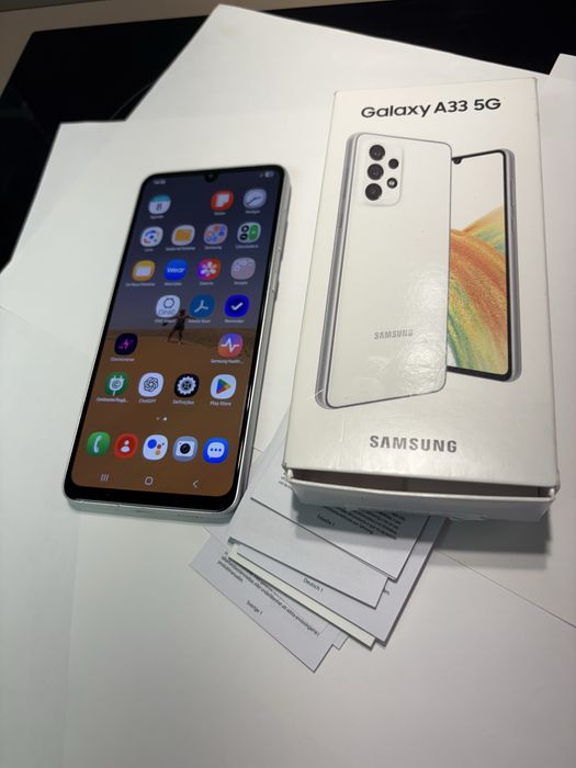 Samsung A33 5G + 7 peliculas e 9 capas