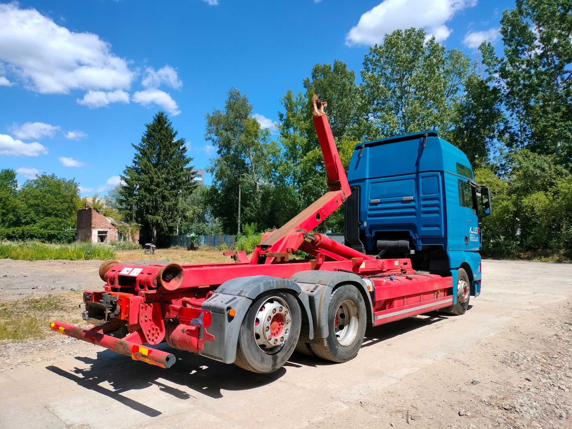 MAN tgx 26.480 6x2 przewóz kontenerów, hakowiec
