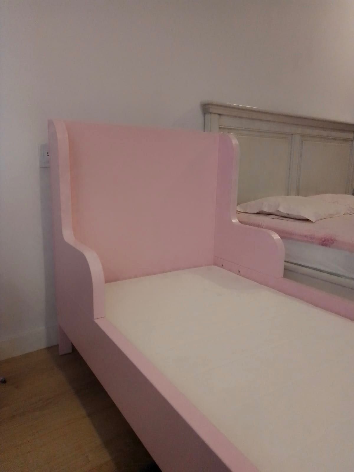 IKEA Cama extensível, rosa claro, 80x200 cm