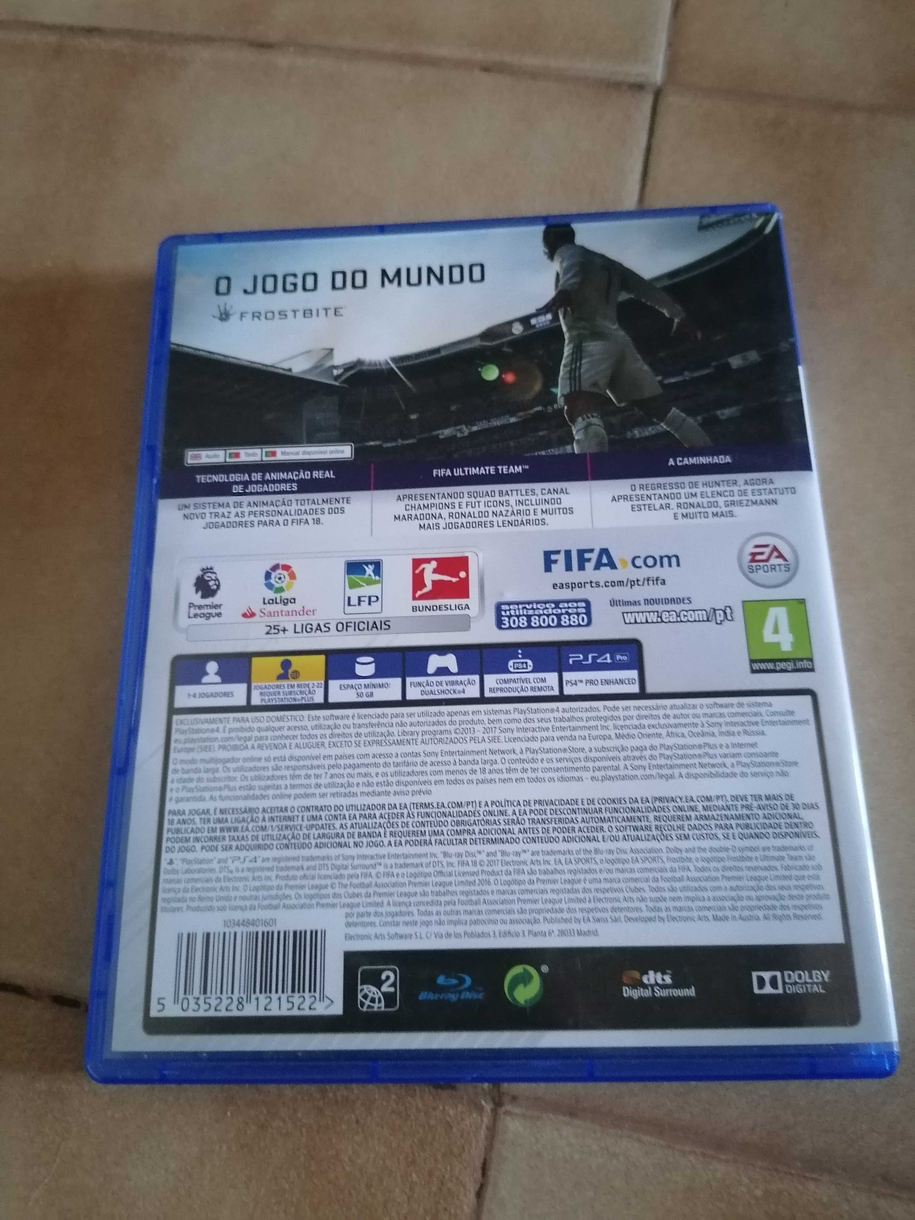 Jogo FIFA 18 Ps4