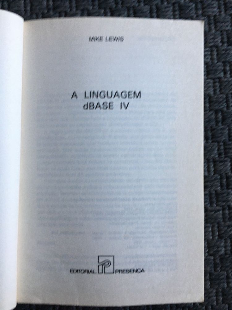 A Linguagem dBase • IV • Mike Lewis