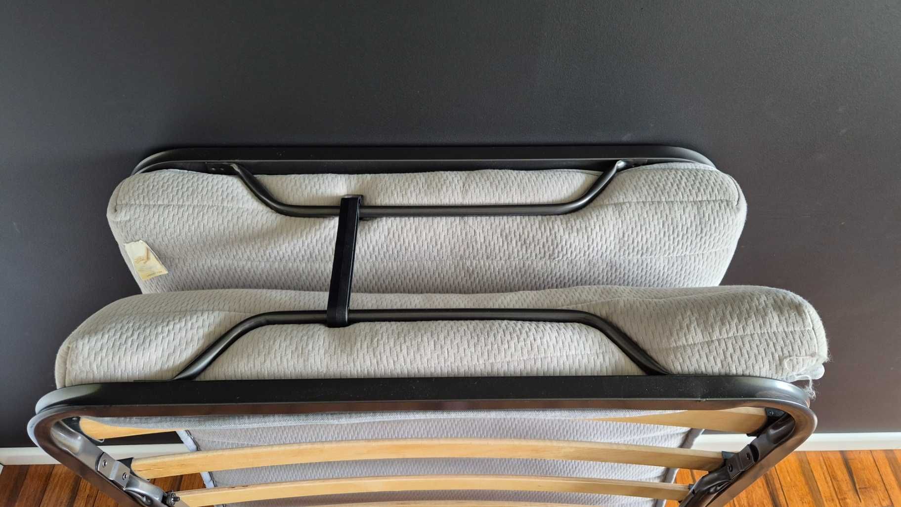 Łóżko składane gościnne Jysk SYDALS 80x200cm jasnoszary