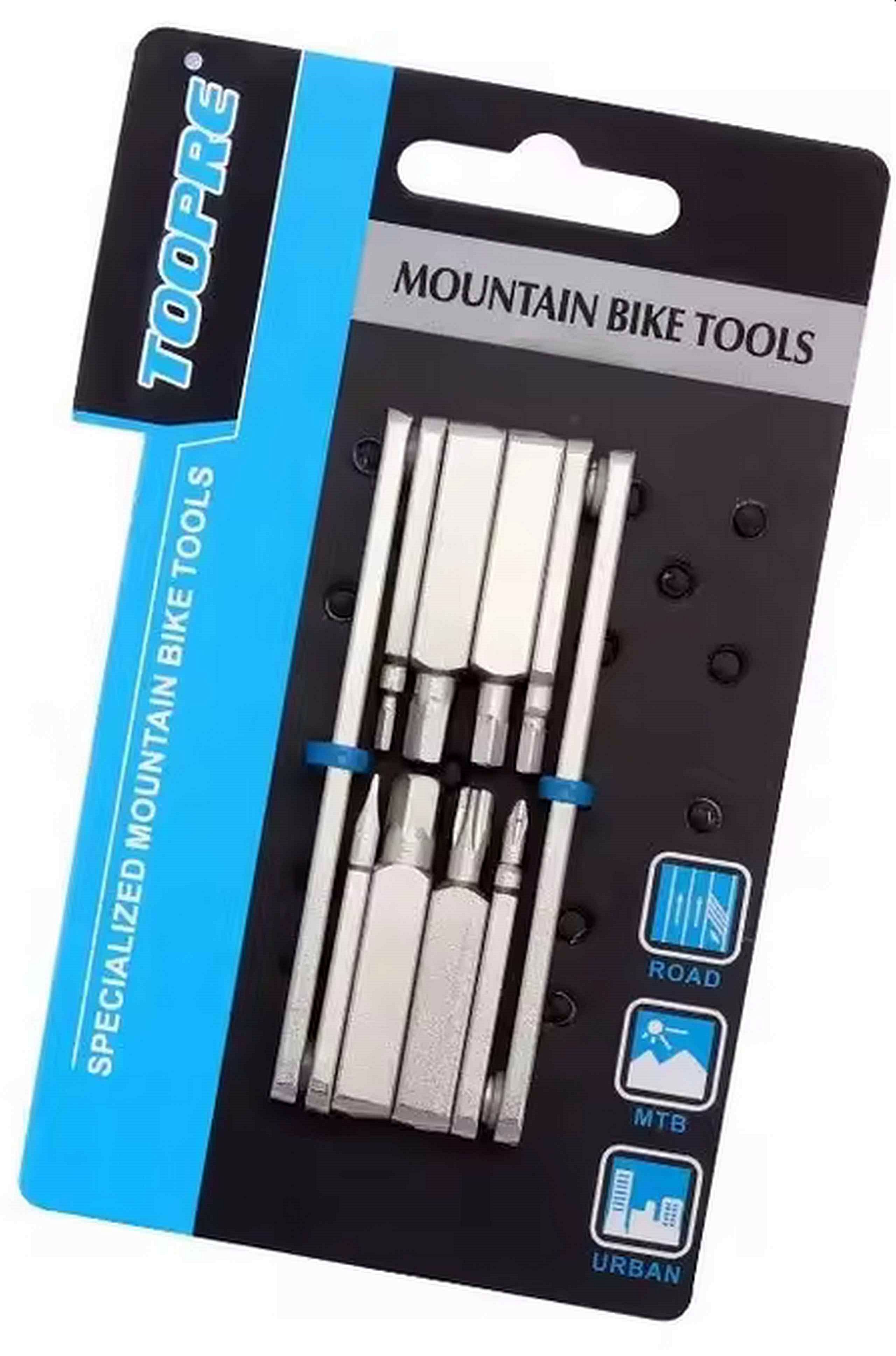 TOOPRE  MULTITOOL Rowerowy Zestaw Narzędzi 8 Funkcji Dobry i Lekki 95g