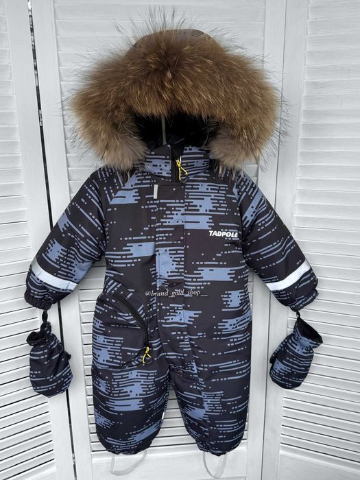 Зимовий термо комбінезон для хлопчиків з рукавичками 98-104