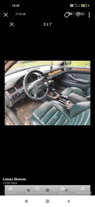 Audi A6 C5 fotel fotele deska rozdzielcza boczki radio dekory