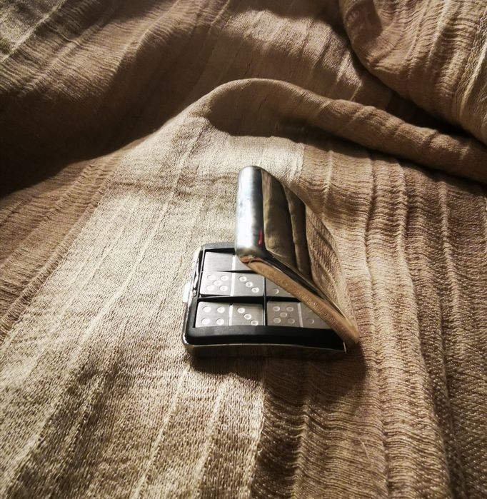 Casquinha Aço Jogo Dominó Caixa bolso