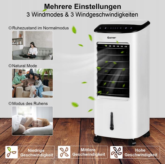 Klimator 4w1 Costway 65W Przenośny Wentylator z Chłodzeniem KLIMATYZER