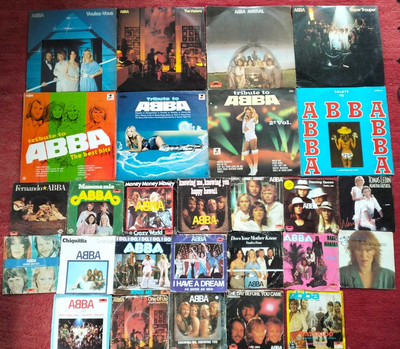 ABBA, Vinil, 8 LPs 18 Singles