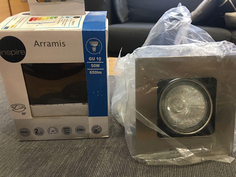 Oświetlenie stropowe Nowe w opakowaniu Inspire Arramis