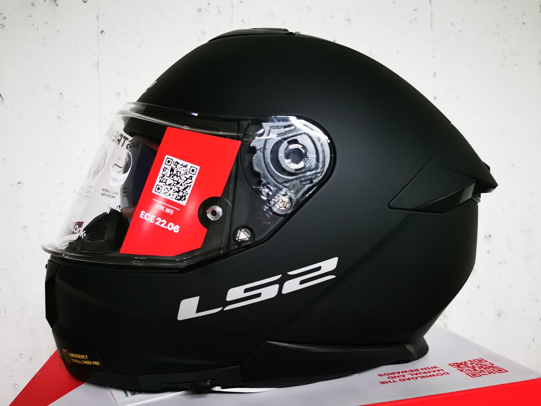 Capacete Integral LS2 FF808 Stream II Preto Matte ( L )( NOVOS )