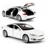 Automóvel decoração Tesla Model S 100D escala 1:32 em Metal
