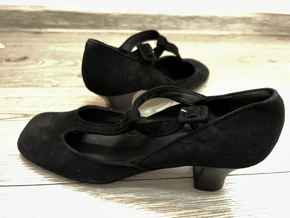 Czółenka skórzane , ręcznie robione Kämpgen, rozm 38/39