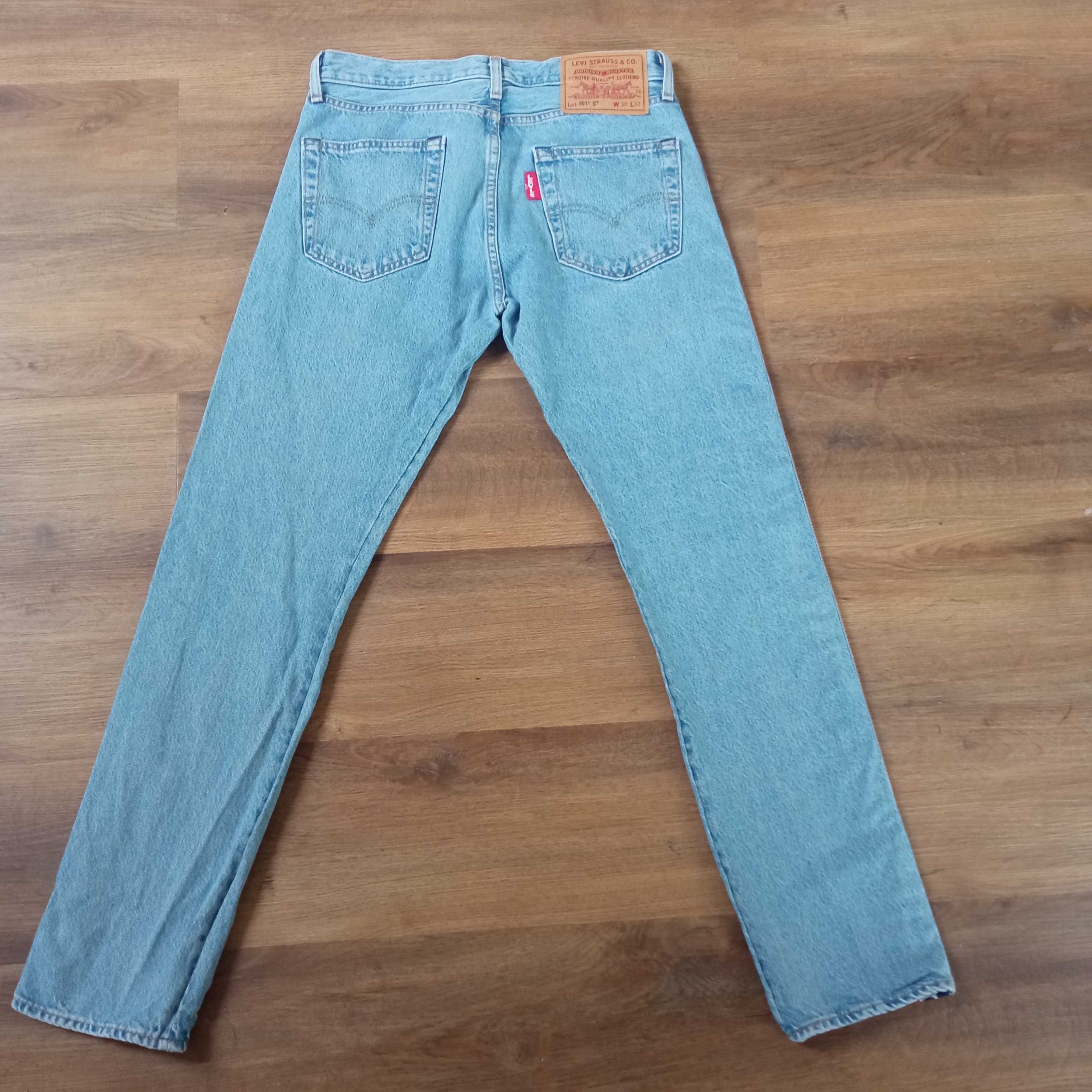 Jeans Levi's 501 Cropped Lampasy Damskie Spodnie Dżinsowe W30 L32
