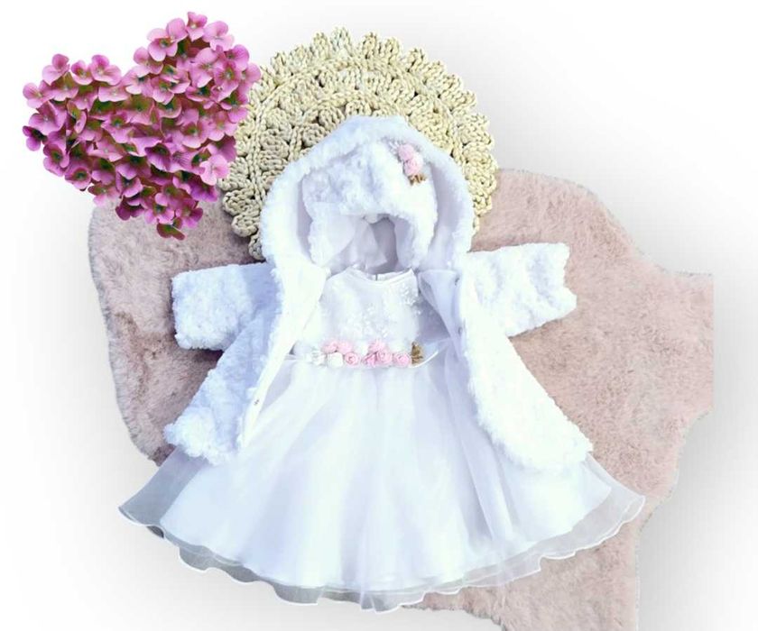 Komplet do chrztu dla dziewczynki