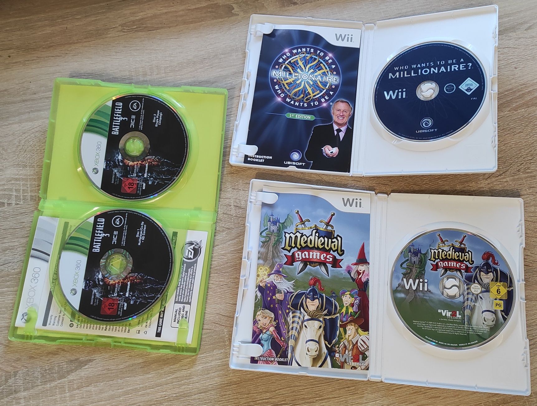 Лицензия диски с играми для XBOX 360, Nintendo Wii. Made in Europe