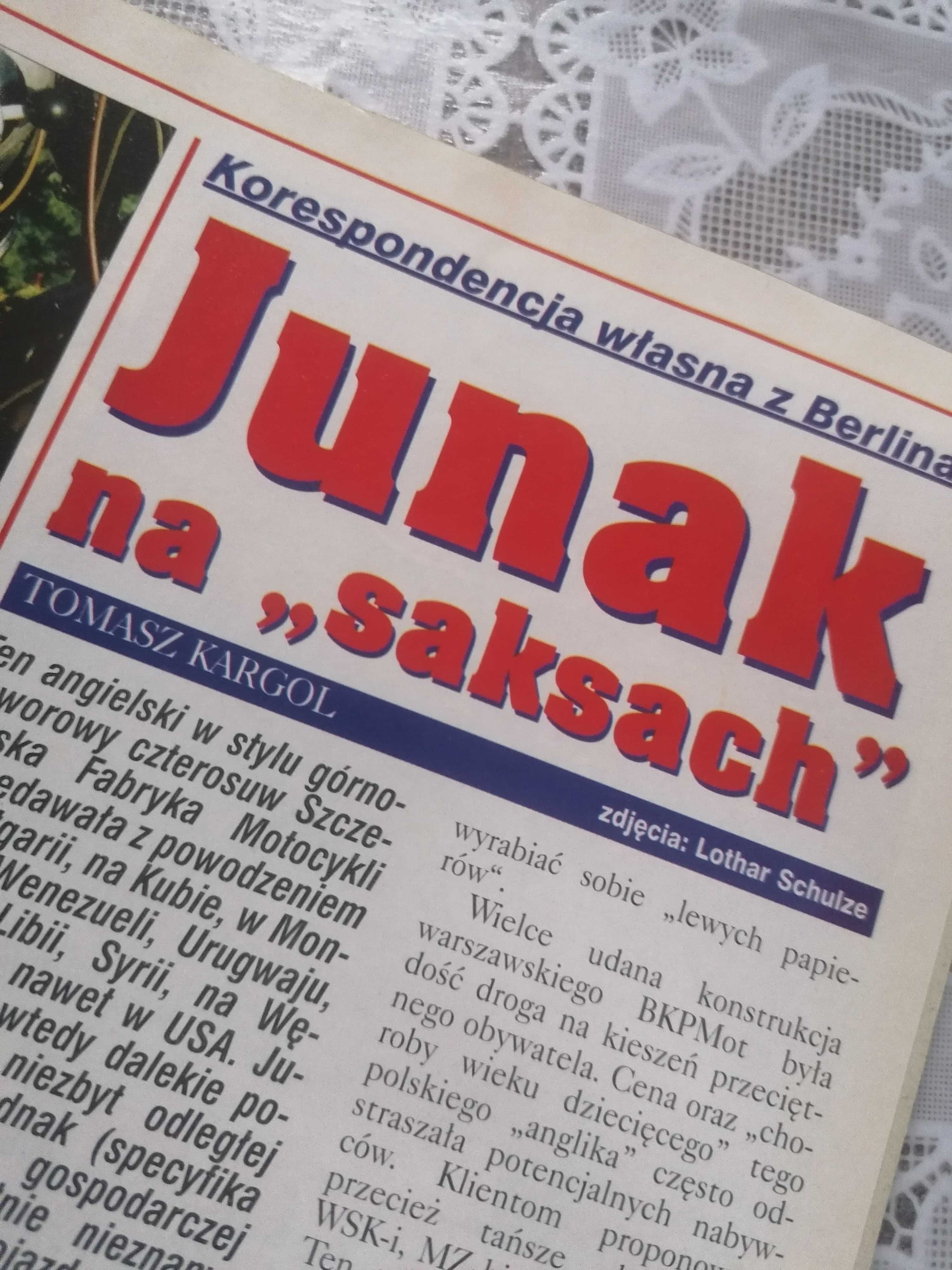 Gazeta świat motocykli JUNAK Honda GL 1500SE HONDA CBX 750 F DKW