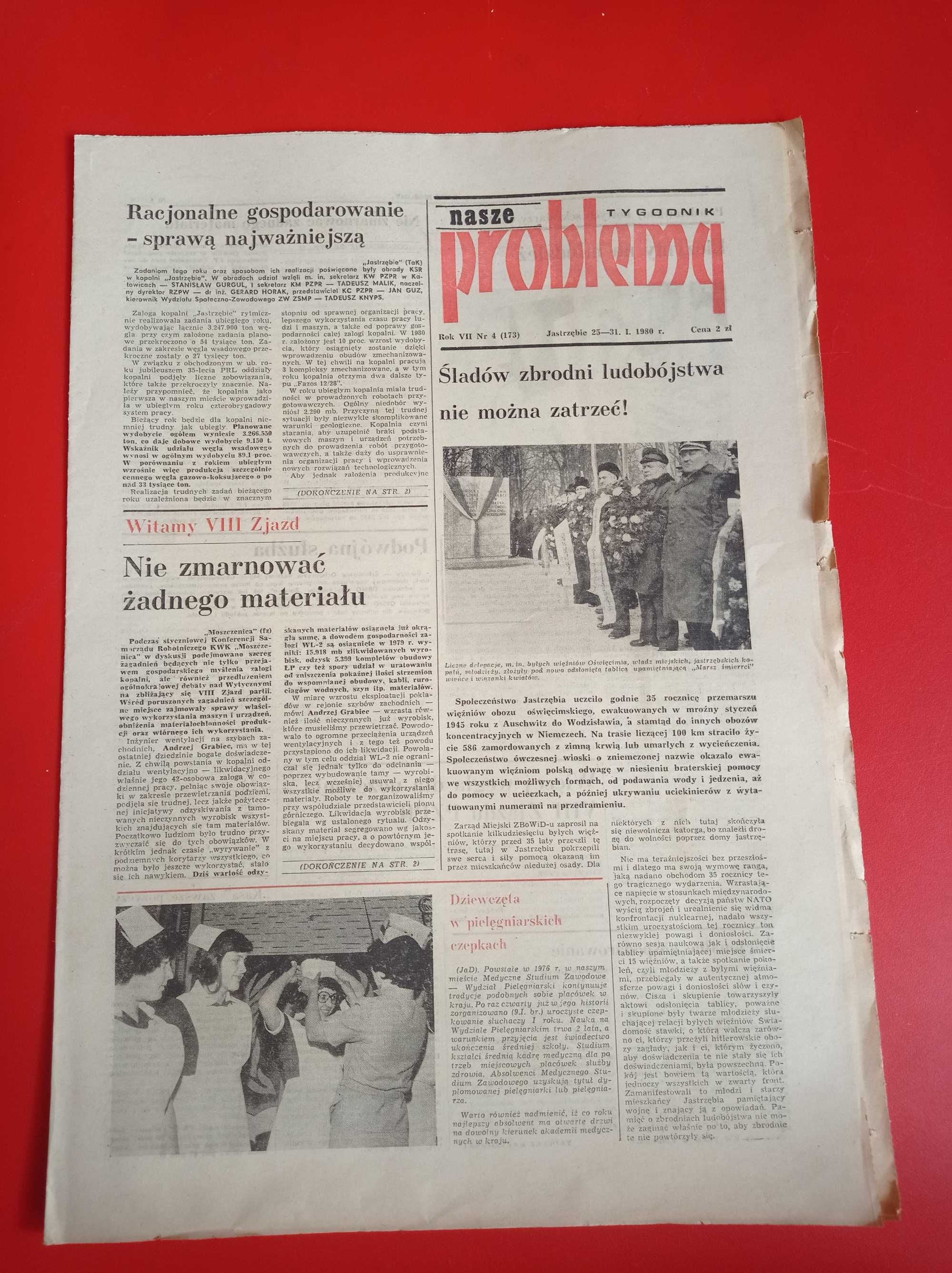 Nasze problemy, Jastrzębie, nr 4, 25-31 stycznia 1980