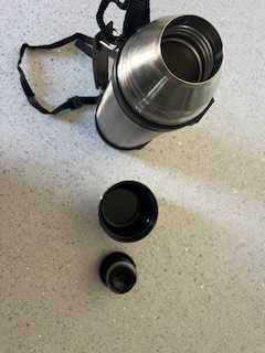 Garrafa termos de aço inox