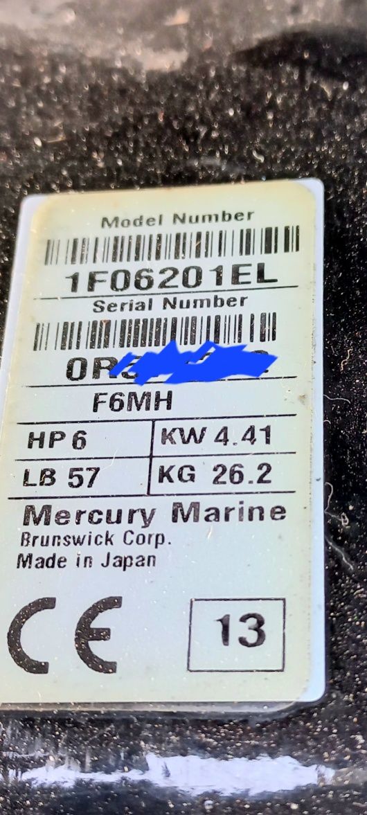 Лодочний мотор MERGYRI F6M ( 2013р) вир японія