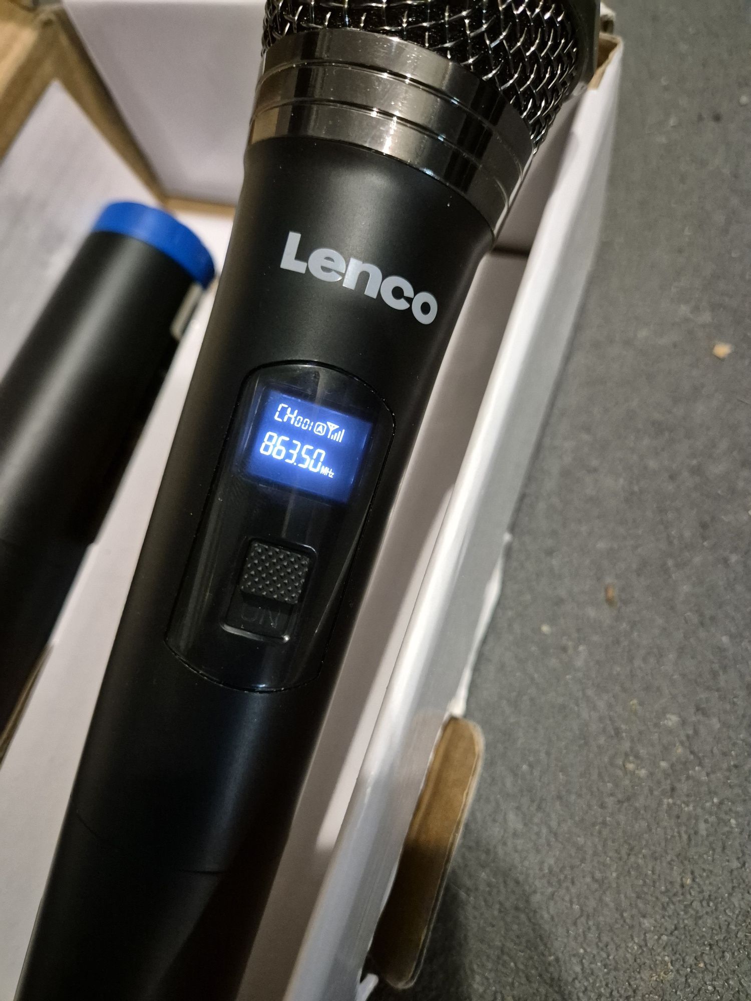 Zestaw mikrofonów lenco mcw-020bk 2 sztuki