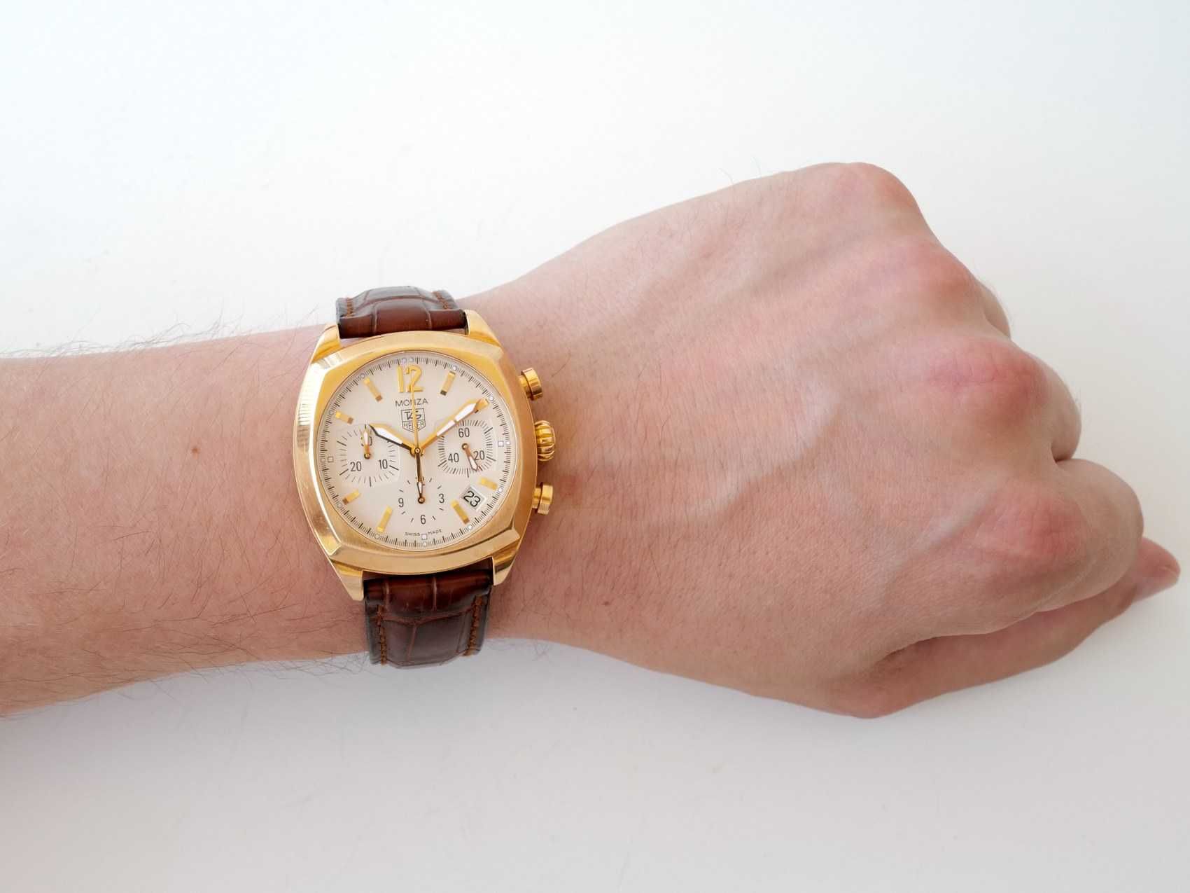 TAG Heuer Monza Chronograph 18K Yellow Gold