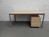 Zestaw pracowniczy biurko 160x80cm + kontener - MARTELA