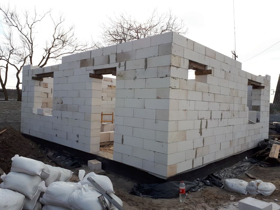 Кладка газобетона, блоков