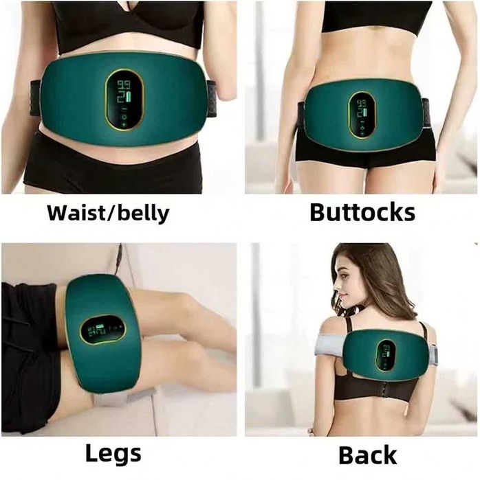 Пояс массажер 3 режима для похудения и коррекции талии, USB зарядка