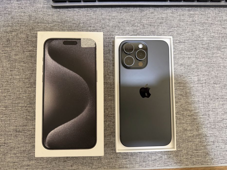 iPhone 15 pro max black 256gb USA e-sim