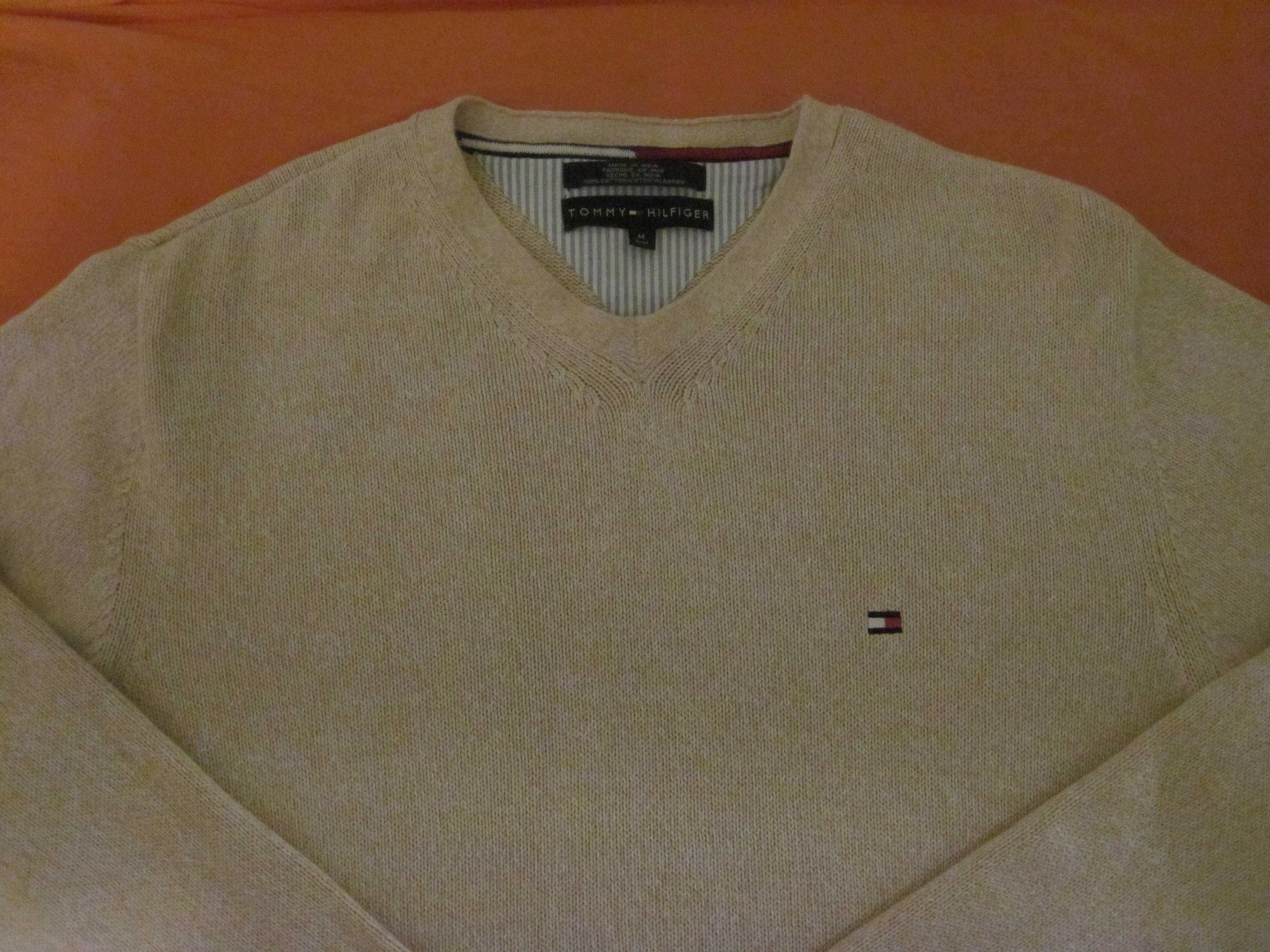 Sweter Kremowy Tommy Hilfiger rozmiar M