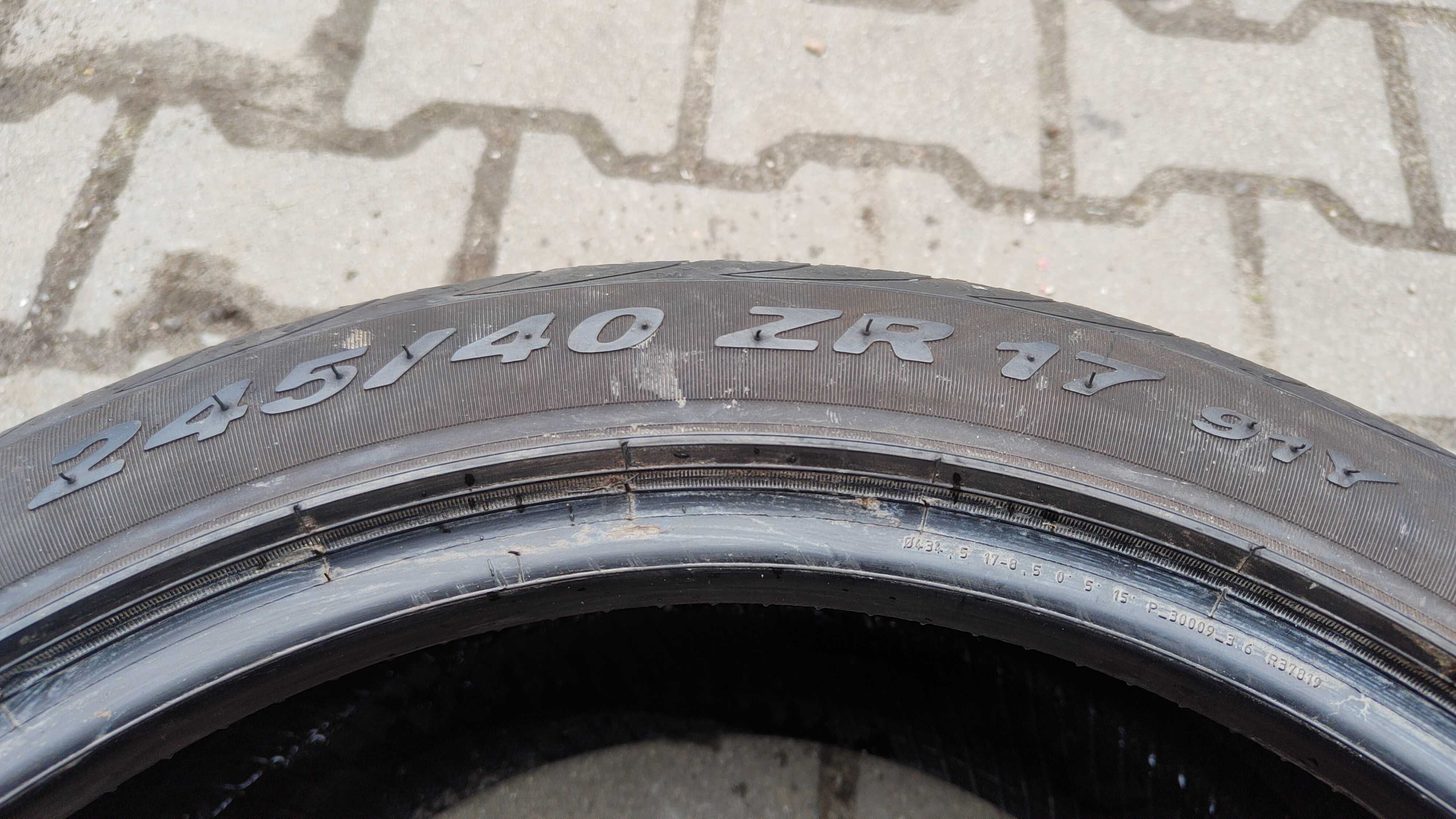 2x 245/40R17 Pirelli P Zero Nero GT Lato Używane FV Siedlce