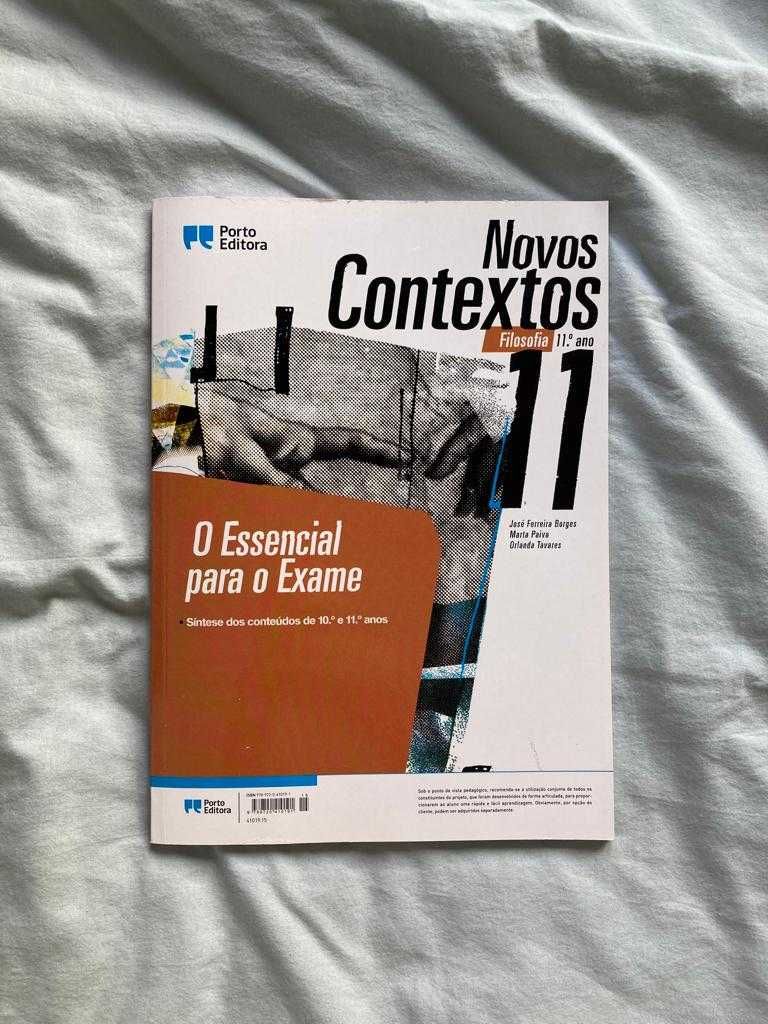 Livro Novos Contextos 11 - Manual Filosofia 11ºano + Caderno do Aluno