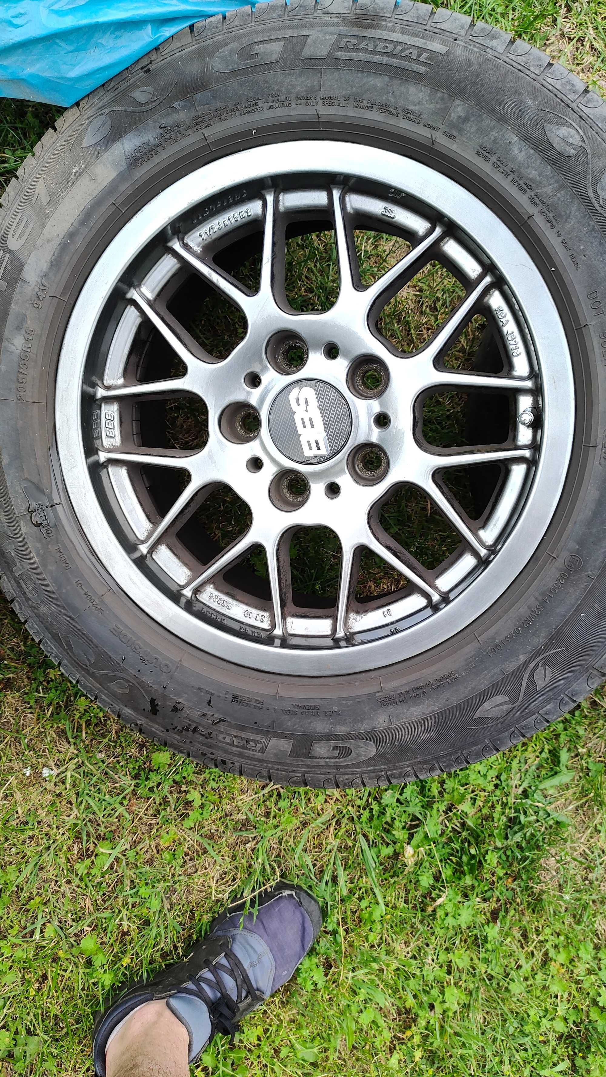 Alufelgi 15'' BBS  po renowacji +opony GT Radial (BMW E39 / 5x120)